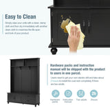 ON-TREND Modern Style Hall Tree with Storage Cabinet and 2 Large Drawers, Widen Mudroom Bench with 5 WF306450AAB