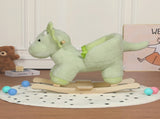 Kids Dinosaur Rocking Horse Ride-On Toy for Toddlers 18-36 Months, Plush Rocker with Jingle Bells 75639532