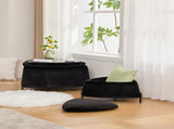 29.9"Wide 2 - Piece Upholstered Storage Ottoman Set Footrest Shoe Changing Stool with Metal W3098P296987