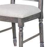 Cream and Weathered Grey Open Back Side Chairs B062P182707