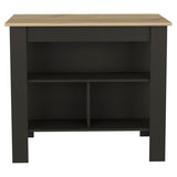 Brooklyn Kitchen Island, Three Concealed Shelves B128P148675