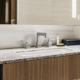 Brushed Nickel Widespread Bathroom Faucet, Waterfall Bathroom Faucets for Sink 3 Hole, 2-Handles T3177P277507