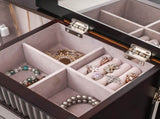 Standing Armoire Cabinet Makeup Mirror and Top Divided Storage Organizer, Large Standing 32145954