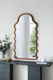 30x1.5x55" Arch Wood Mirror with Unique Frame W2078P235046