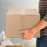 50 pieces, 16" x 12" x 8" thickness 3mm corrugated cardboard box, brown paper 68908378