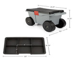 Rolling Garden Cart with Seat - Storage with Tool Tray 79157555