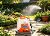 Battery Powered Backpack Sprayer, 0-90 PSI Adjustable Pressure, 12V 8Ah Battery, 8 Nozzles & 2 69235760