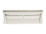 Ada 83" Flared Arm Contemporary Sofa with Lumbar Pillows, Flax White Linen B2719P238347