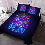 Gaming Duvet Set Queen Size Video Game Controller Bedding Set, Boys Video Games Comforter 41259453