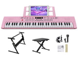 GEP-110 61 Key Keyboard with Piano Stand, Piano Bench, Built In Speakers, 79250900