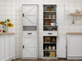 69" H Tall Bathroom Storage Cabinet with 2 Barn Doors and 1 Drawer, Narrow Storage Unit, Adjustable 59463192