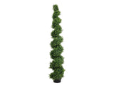 7FT Tall Artificial Two-Tone Cypress Pine Tree Realistic Lifelike Faux Greenery with Natural Dual W2945P379249