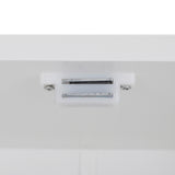 Double Doors Bathroom Cabinet White 91618013