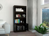Shell Beach 1-Drawer 3-Shelf Bookcase Black Wengue B06280137