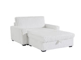 Living Room Sofa and seat with Storage Box ,for Bedroom, Office, Large-White -Armrest W1708P291301