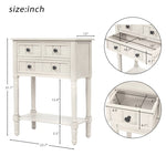 ZUN Narrow Console Table, Slim Sofa Table with Three Storage Drawers and Bottom Shelf 49804782