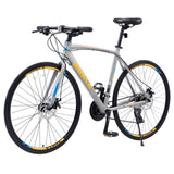 24 Speed Hybrid bike Disc Brake 700C Road Bike For men women's City Bicycle W1019112677
