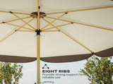 9 Ft Patio Umbrella, UPF 50 Outdoor Market Umbrella with 8 Ribs, Vented 34761685