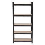 ZUN 5 Tier Heavy Duty Metal Shelving Rack Unit Garage Storage Shelf Black UK 12865320