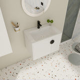 28 Inch Bathroom Vanity with Ceramic Sink, For Small Bathroom, Bathroom Vanity with Soft Close Door W999P146019