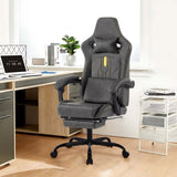 Gaming Chair, Video Game Chair with Massage Lumbar Support and Footrest, Comfortable Ergonomic W2367P288672