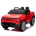 ZUN 12V Kids Ride on Car W/Parents Control,Licensed Chevrolet Silverado,Four-wheel suspension,LED W1578P202304