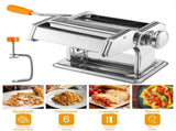 Pasta Maker Machine, 180 Roller Pasta Maker, 9 Adjustable Thickness Settings 2-in-1 Noodles Maker 46808143