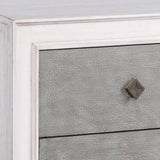 Rustic Grey and Weathered White 2-drawer Nightstand B062P181343
