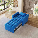 38.2-inch foldable large-size sofa bed, modern velvet single sofa, sofa bed with adjustable W2564P298436