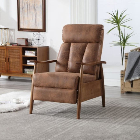 ZUN COOLMORE Wood Frame Armchair, Modern Accent Chair Lounge Chair for Living Room W1539P152197