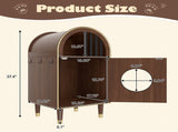 Cat Litter Box Enclosure ,-in-1 Condo Cat Bed, Cat Shelter Furniture with Two-Level Cozy Haven for 60622681