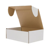 50 Corrugated Paper Boxes 6x4x2 " White Outside and Yellow Inside 73774264