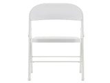 6pcs Elegant Foldable Iron & PVC Chairs for Convention & Exhibition White 59477551