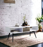 Halima White & Black Finish Coffee Table B2726P287756