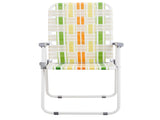 Set of 2 Webbed Folding Beach Chairs, Outdoor Patio Lawn Foldable Chairs for Camping Fishing Yard 34057801