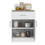 ZUN Oxford Pantry Cabinet, One Drawer, One Double Door Cabinet With Two Shelves B128P148780