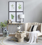Set of 4 Botanical Black And White Fern Wall Art , Wall Decor for Living Room Dining Room Entryway, W2078130254
