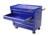 5 Drawer Tool Chest, Tool Storage Cabinet for Garage Storage with 4 Wheels and Locking System, BLUE W1102107323