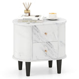 White Nightstand with Drawers 54479496