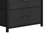 4 Drawer Dresser with Durable Steel Frame & Handles for Adult for , Living Room, Black 29829281