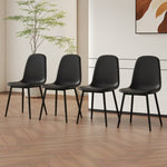 ZUN Modern Minimalist Black Dining Chair Set - Four Chairs per Box, Stable and Comfortable.Modern W1151P224750