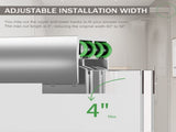 56-60 in. W x 72 in. H Double Sliding Shower Door, Semi-frameless Bathroom Sliding Door with 1/4" T5223P411681
