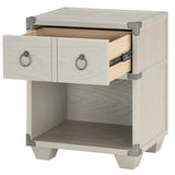 Grey 1-drawer Nightstand B062P185698
