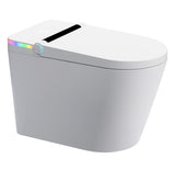 ZUN Smart Toilet with Built-in Bidet Seat, Tankless Toilet with Auto Lid Opening, Closing and Flushing, W1667P177231