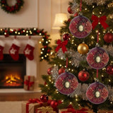 6PCS Set 3.9" Christmas Ball Ornaments Holiday Decor for Xmas Tree Hanging Party Decorations Festive 87147602