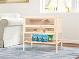 31.5 " Fir Wood Hamster Cage with Flip Mesh Roof, Multi-Level Activity Areas & Bottom Storage Shelf 23830864