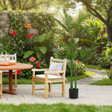 6FT Artificial Tree Faux Natural Lush Artificial Plant Indoor Potted Tree Lush Green Leaves, 49534082