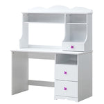 ZUN White 2-Drawer Writing Desk B062P189249