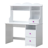 White 2-Drawer Writing Desk B062P189249