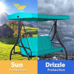 ZUN 3-Seat Swing Chairs ,Convertible Swing Hammock Bed 65845240